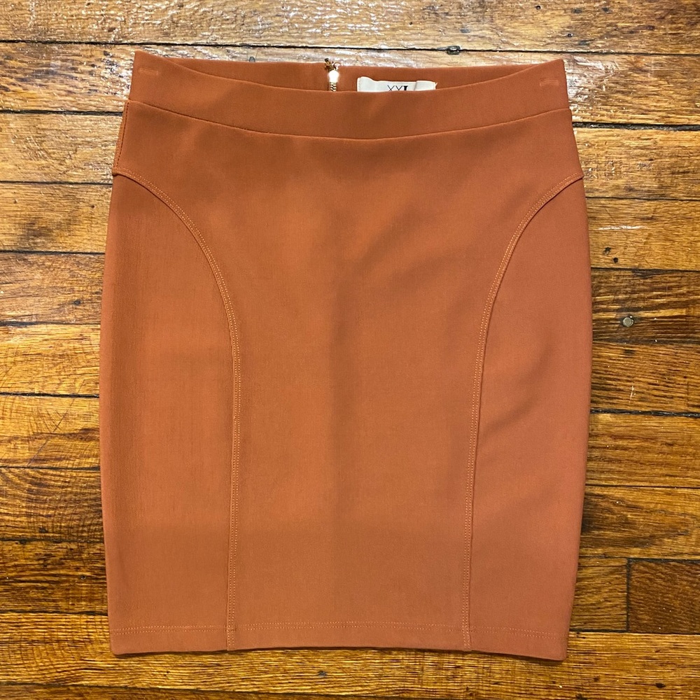 Brown nude forever 21 Skirt M